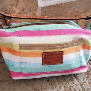 🧡 COACH HAMPTON WATERCOLOR STRIPED w/ CREED … ABSOLUTELY ADORABLE 🧡